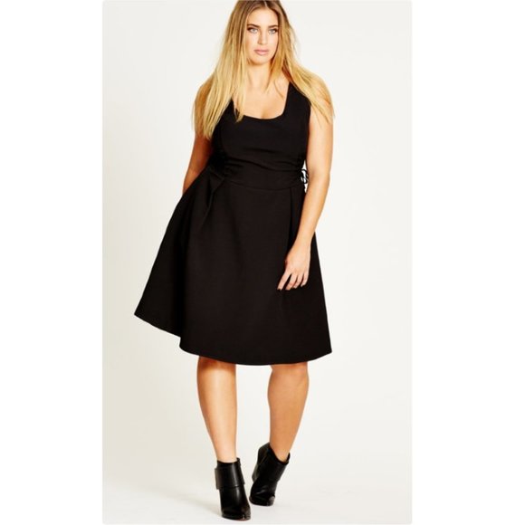 City Chic Dresses & Skirts - City Chic corset side fit & flare dress